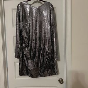 H&M Silver Sequin Dress